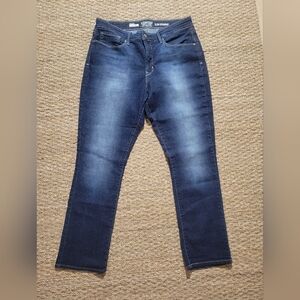 Signature by Levi Strauss Dark Blue Slim Straight Jeans